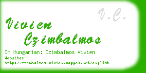 vivien czimbalmos business card